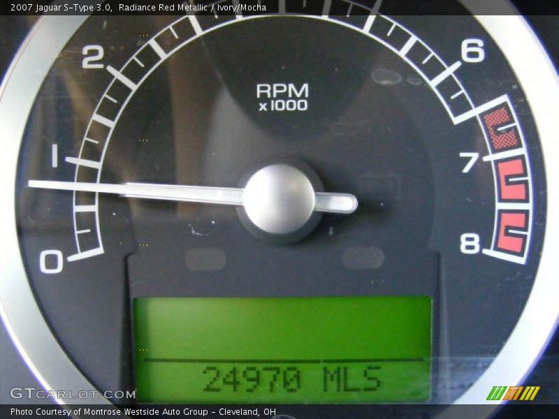 Radiance Red Metallic / Ivory/Mocha 2007 Jaguar S-Type 3.0
