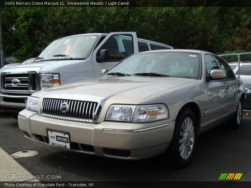 Smokestone Metallic / Light Camel 2009 Mercury Grand Marquis LS