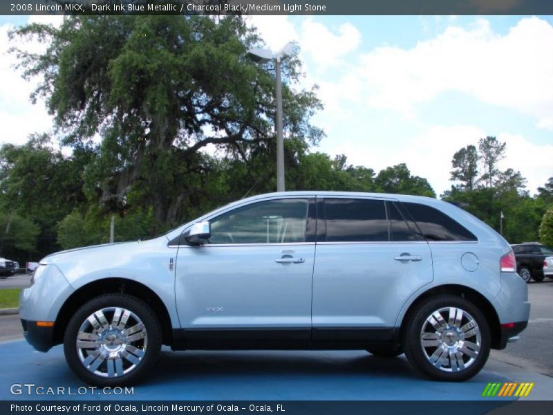 Dark Ink Blue Metallic / Charcoal Black/Medium Light Stone 2008 Lincoln MKX