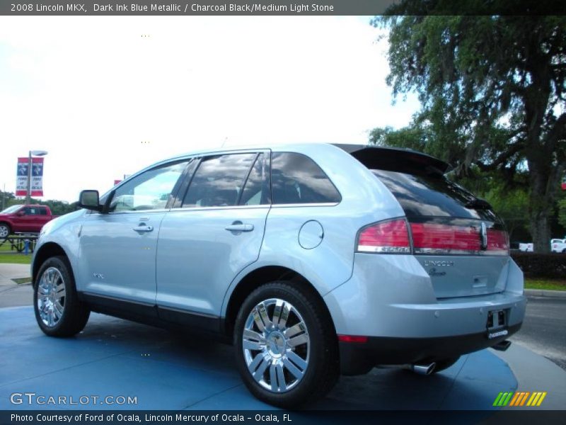 Dark Ink Blue Metallic / Charcoal Black/Medium Light Stone 2008 Lincoln MKX