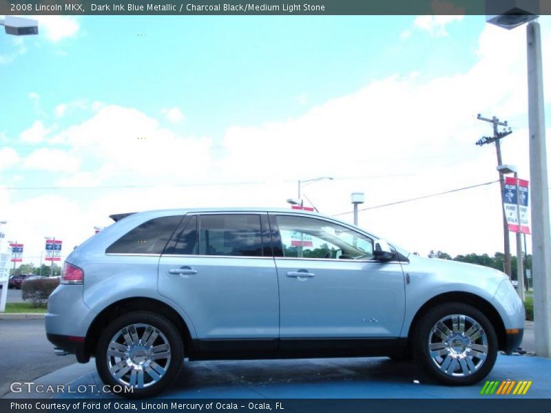 Dark Ink Blue Metallic / Charcoal Black/Medium Light Stone 2008 Lincoln MKX