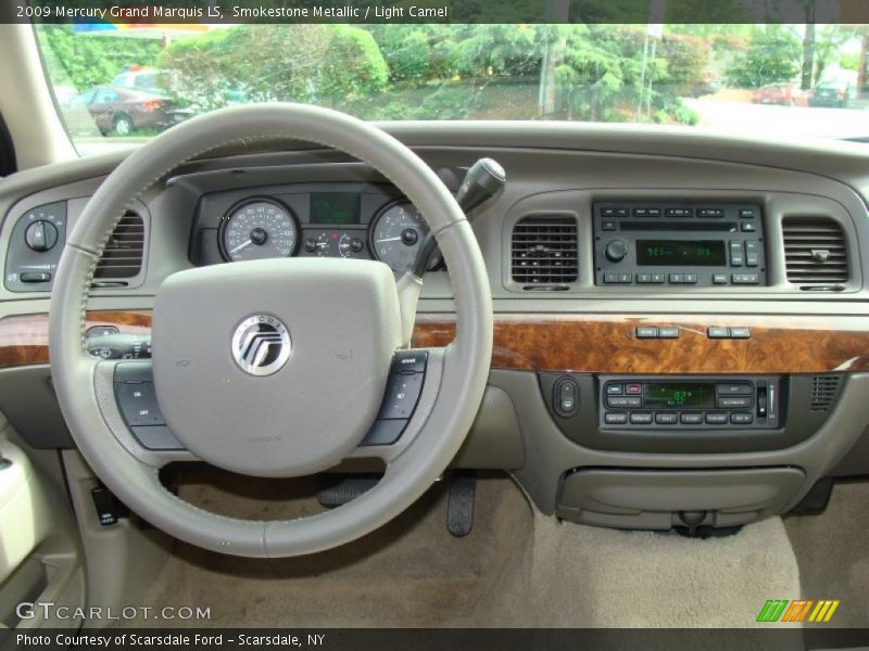 Smokestone Metallic / Light Camel 2009 Mercury Grand Marquis LS