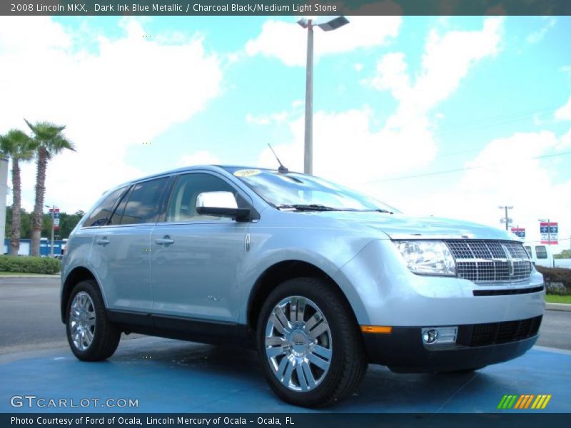 Dark Ink Blue Metallic / Charcoal Black/Medium Light Stone 2008 Lincoln MKX
