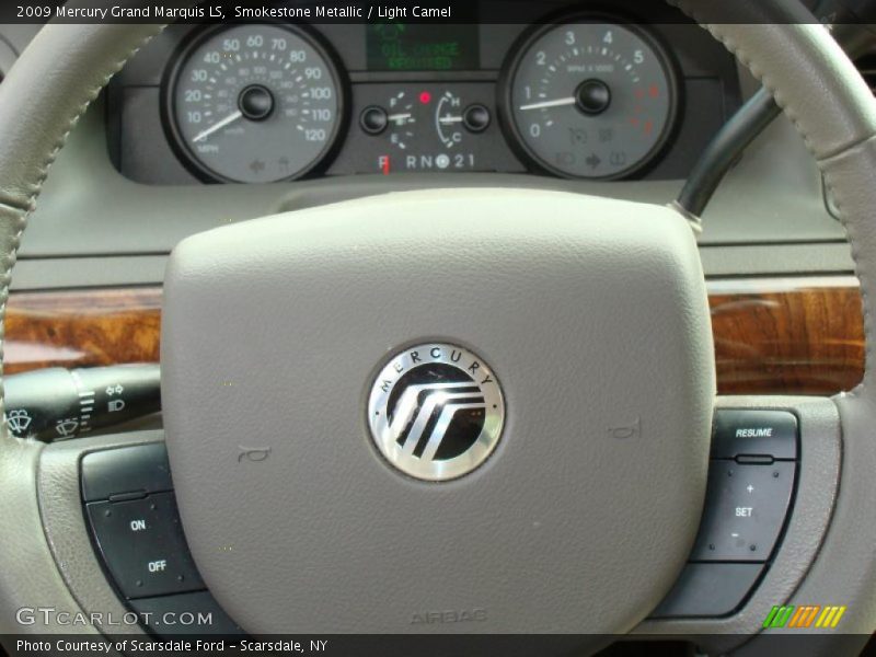 Smokestone Metallic / Light Camel 2009 Mercury Grand Marquis LS