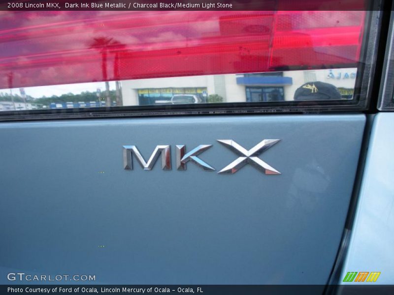 Dark Ink Blue Metallic / Charcoal Black/Medium Light Stone 2008 Lincoln MKX
