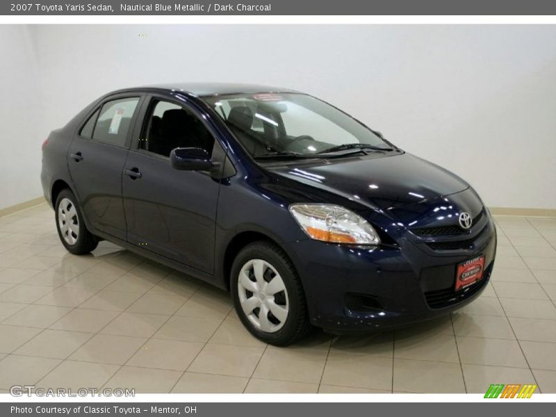 Nautical Blue Metallic / Dark Charcoal 2007 Toyota Yaris Sedan