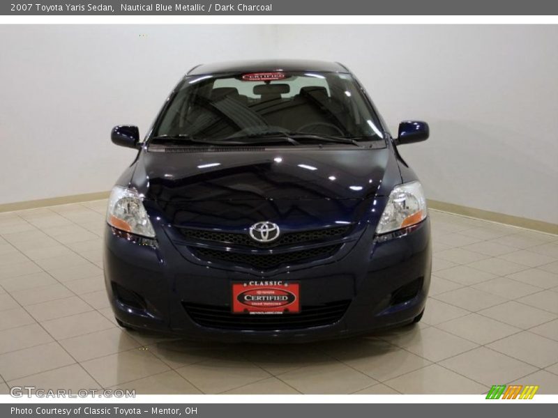 Nautical Blue Metallic / Dark Charcoal 2007 Toyota Yaris Sedan