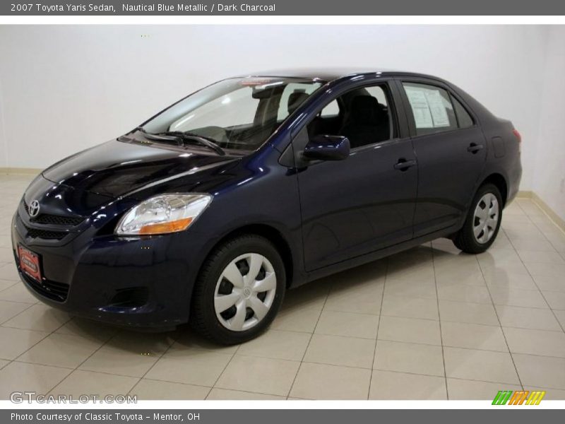 Nautical Blue Metallic / Dark Charcoal 2007 Toyota Yaris Sedan