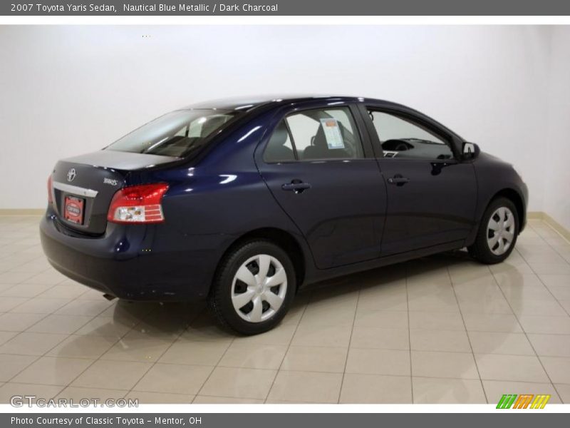 Nautical Blue Metallic / Dark Charcoal 2007 Toyota Yaris Sedan