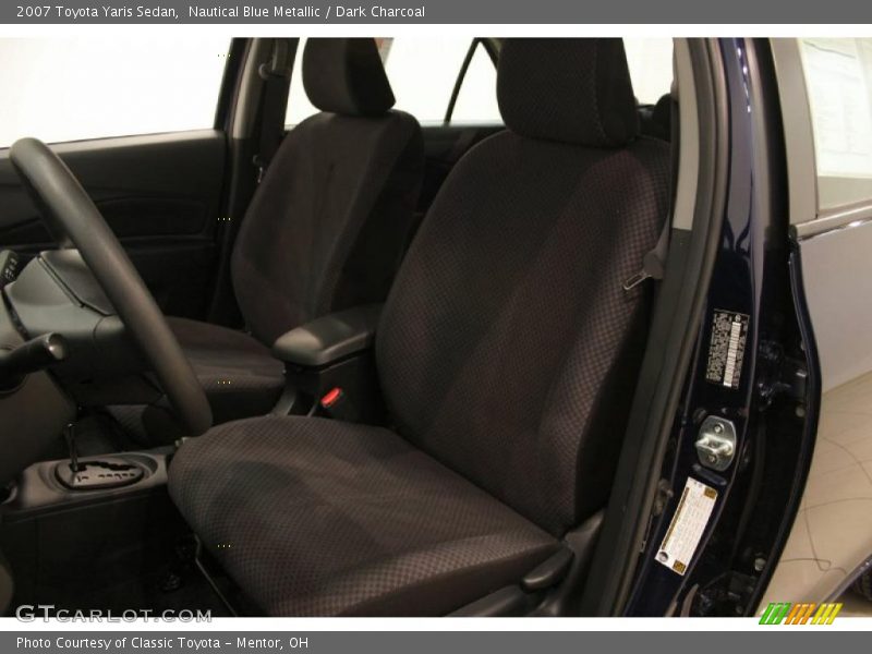 Nautical Blue Metallic / Dark Charcoal 2007 Toyota Yaris Sedan