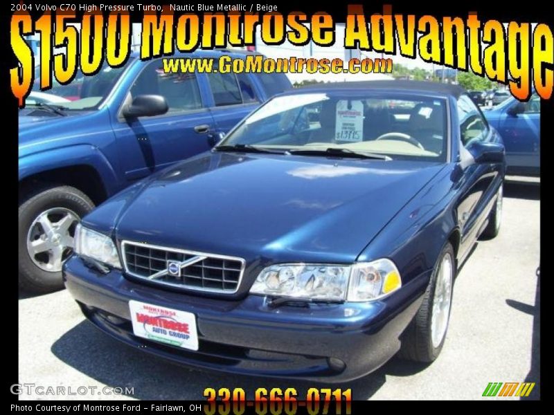 Nautic Blue Metallic / Beige 2004 Volvo C70 High Pressure Turbo