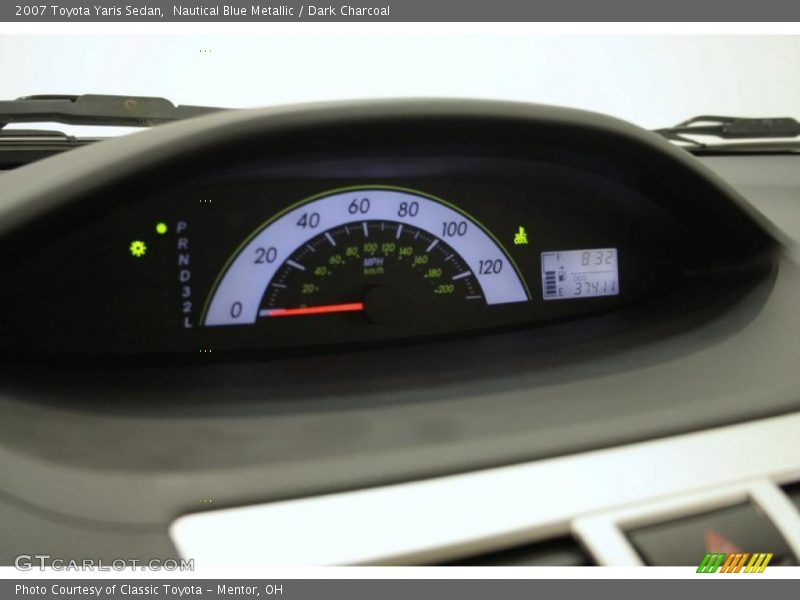Nautical Blue Metallic / Dark Charcoal 2007 Toyota Yaris Sedan