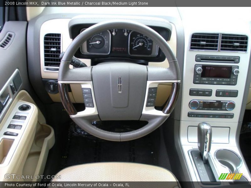 Dark Ink Blue Metallic / Charcoal Black/Medium Light Stone 2008 Lincoln MKX