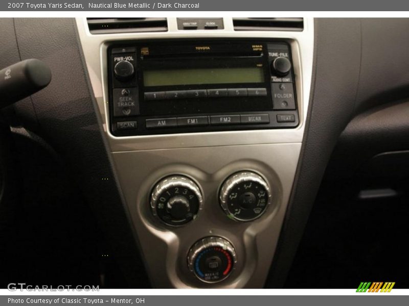 Nautical Blue Metallic / Dark Charcoal 2007 Toyota Yaris Sedan