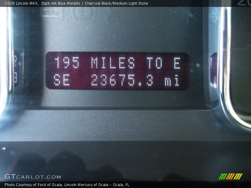 Dark Ink Blue Metallic / Charcoal Black/Medium Light Stone 2008 Lincoln MKX
