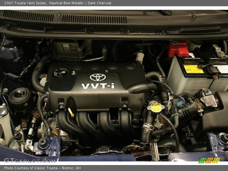 Nautical Blue Metallic / Dark Charcoal 2007 Toyota Yaris Sedan