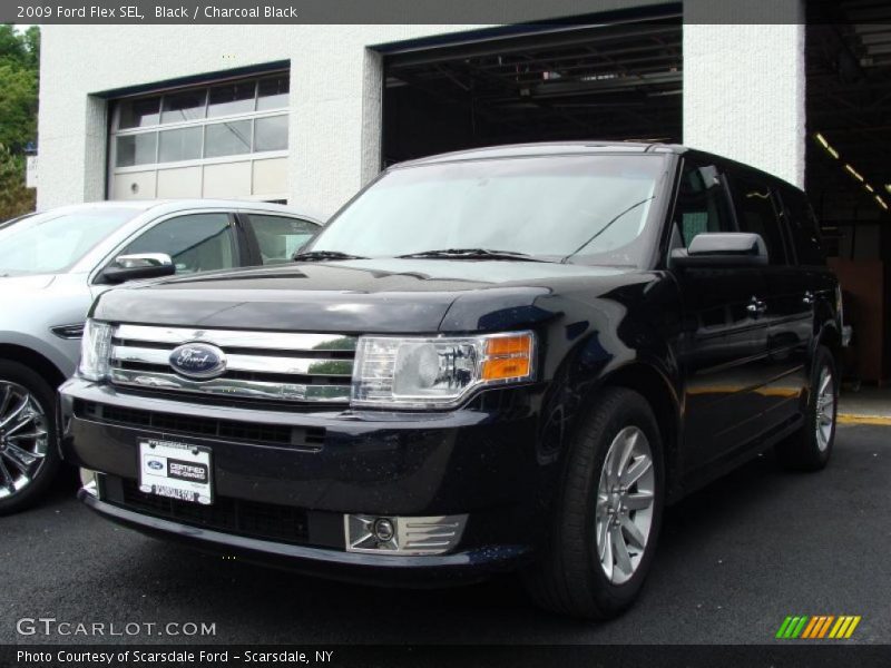 Black / Charcoal Black 2009 Ford Flex SEL