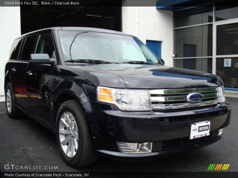 Black / Charcoal Black 2009 Ford Flex SEL