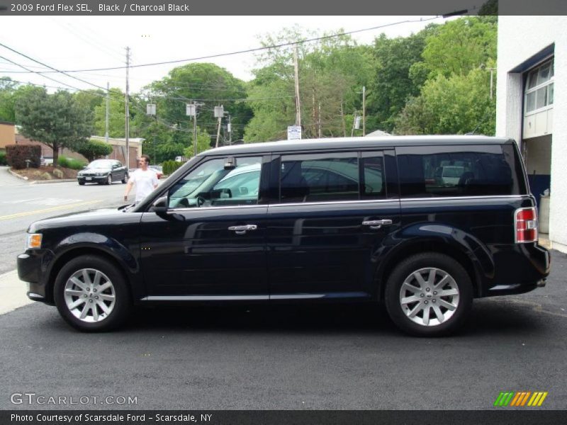 Black / Charcoal Black 2009 Ford Flex SEL