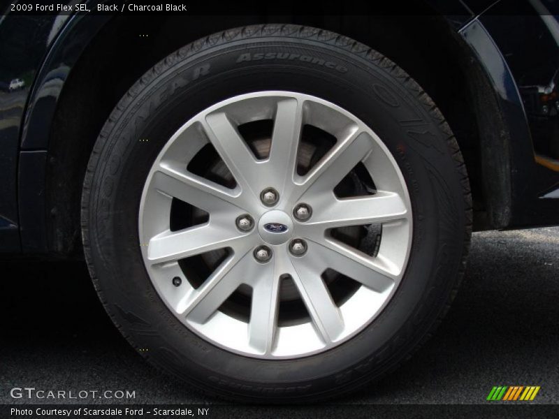 Black / Charcoal Black 2009 Ford Flex SEL