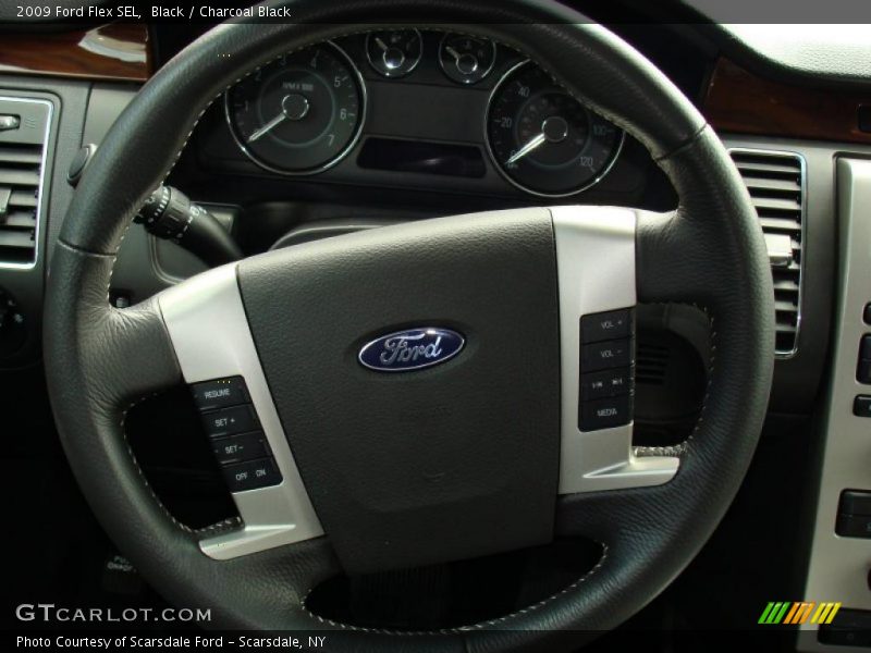 Black / Charcoal Black 2009 Ford Flex SEL
