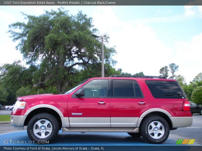 Redfire Metallic / Charcoal Black/Camel 2007 Ford Expedition Eddie Bauer