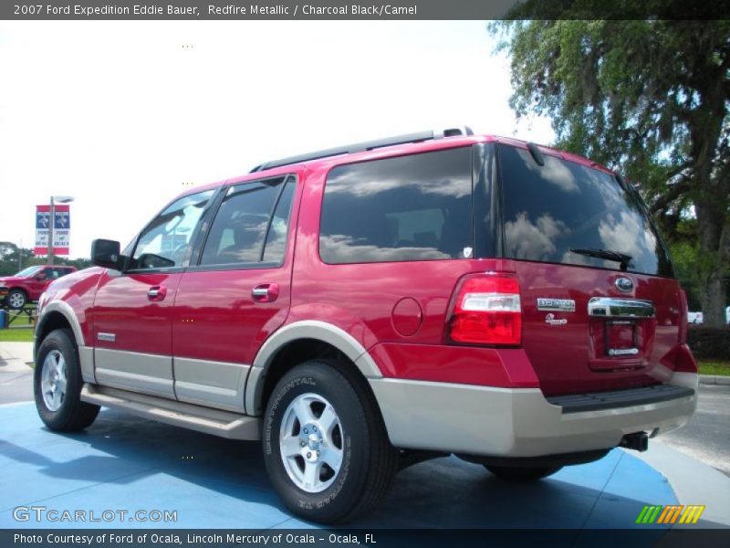 Redfire Metallic / Charcoal Black/Camel 2007 Ford Expedition Eddie Bauer