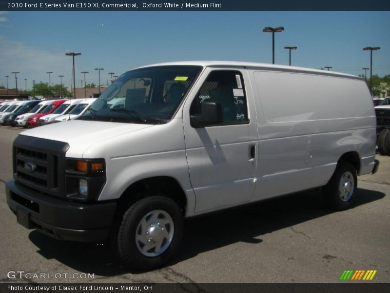 Oxford White / Medium Flint 2010 Ford E Series Van E150 XL Commericial