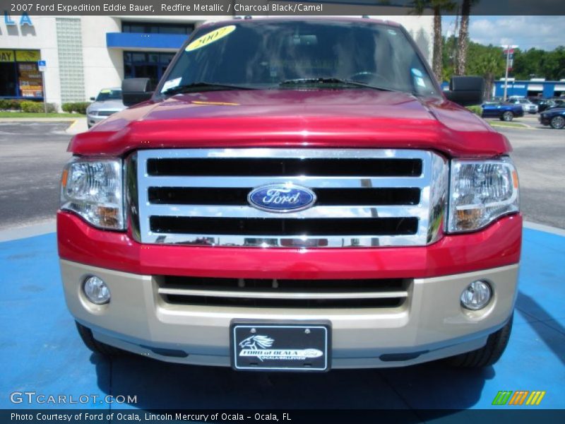 Redfire Metallic / Charcoal Black/Camel 2007 Ford Expedition Eddie Bauer