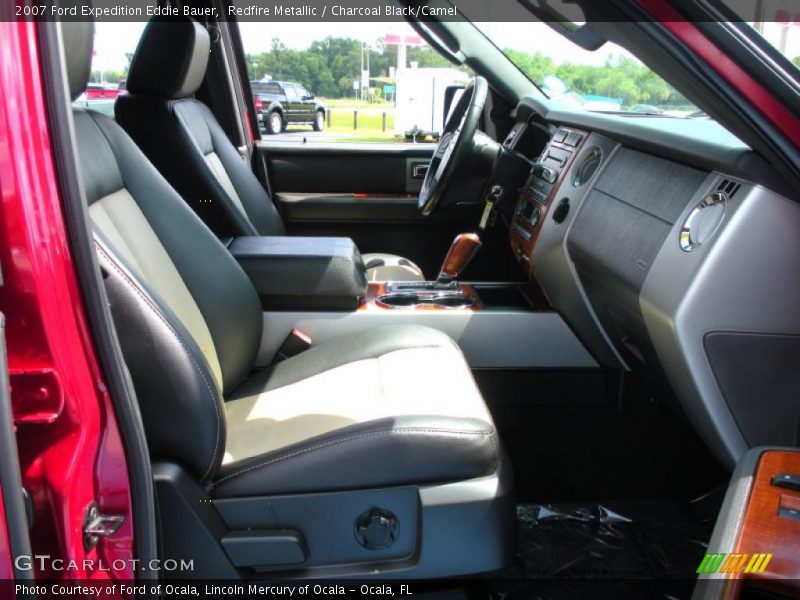 Redfire Metallic / Charcoal Black/Camel 2007 Ford Expedition Eddie Bauer