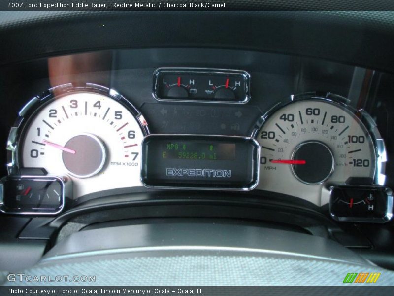 Redfire Metallic / Charcoal Black/Camel 2007 Ford Expedition Eddie Bauer