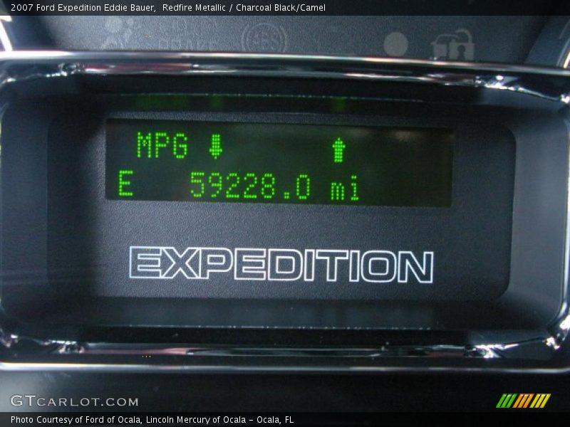 Redfire Metallic / Charcoal Black/Camel 2007 Ford Expedition Eddie Bauer