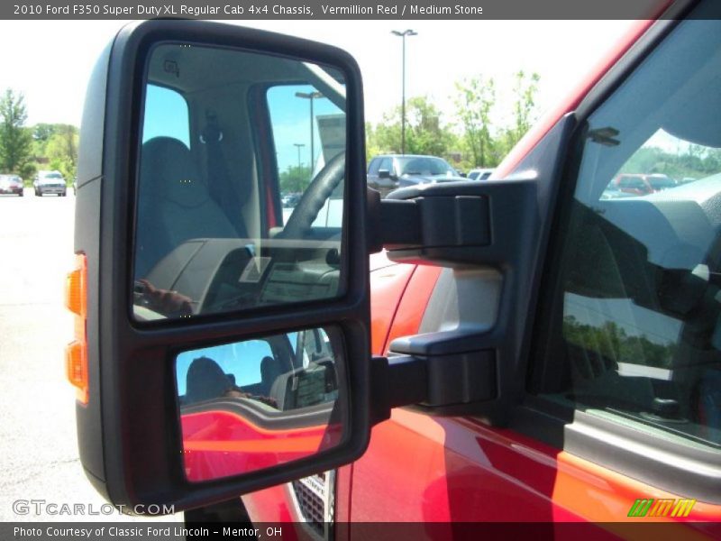 Vermillion Red / Medium Stone 2010 Ford F350 Super Duty XL Regular Cab 4x4 Chassis