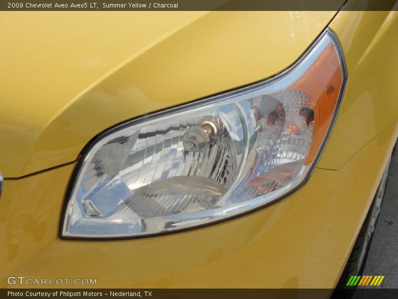 Summer Yellow / Charcoal 2009 Chevrolet Aveo Aveo5 LT