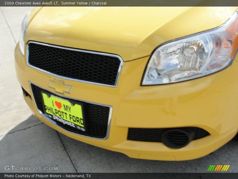 Summer Yellow / Charcoal 2009 Chevrolet Aveo Aveo5 LT