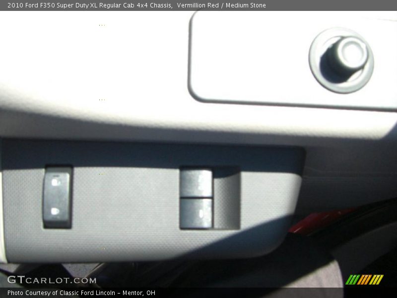 Vermillion Red / Medium Stone 2010 Ford F350 Super Duty XL Regular Cab 4x4 Chassis