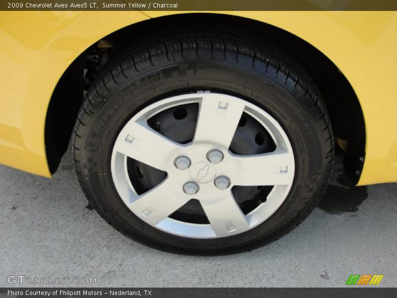 Summer Yellow / Charcoal 2009 Chevrolet Aveo Aveo5 LT
