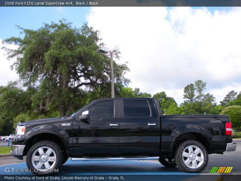 Black / Black 2008 Ford F150 Lariat SuperCrew 4x4