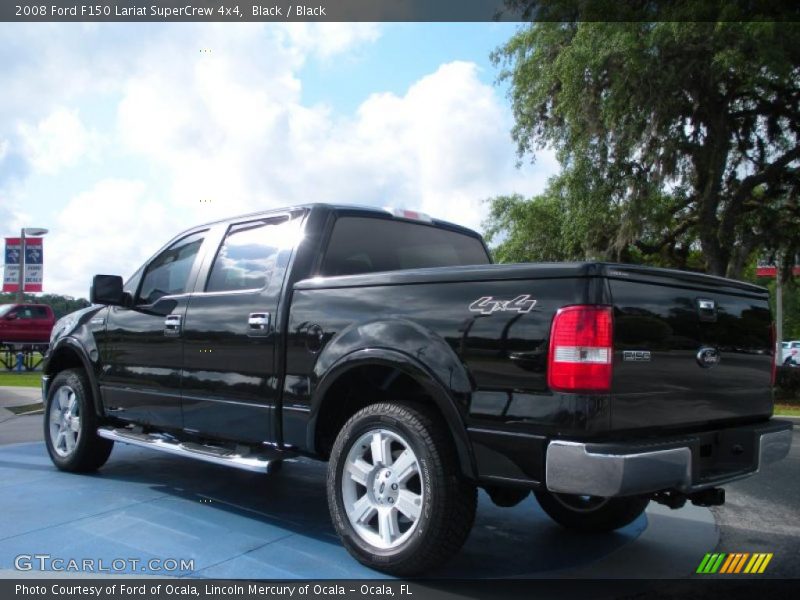 Black / Black 2008 Ford F150 Lariat SuperCrew 4x4