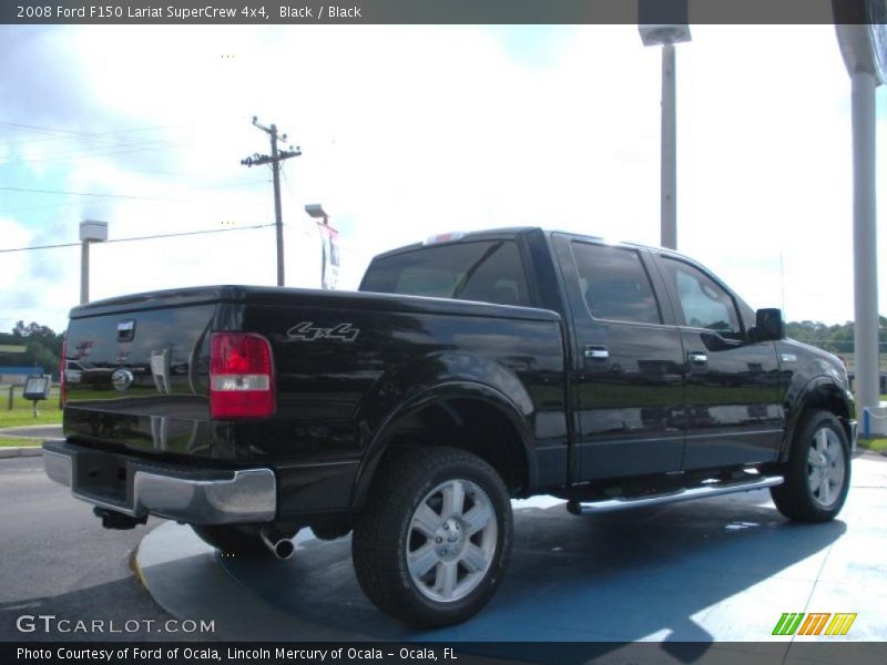 Black / Black 2008 Ford F150 Lariat SuperCrew 4x4