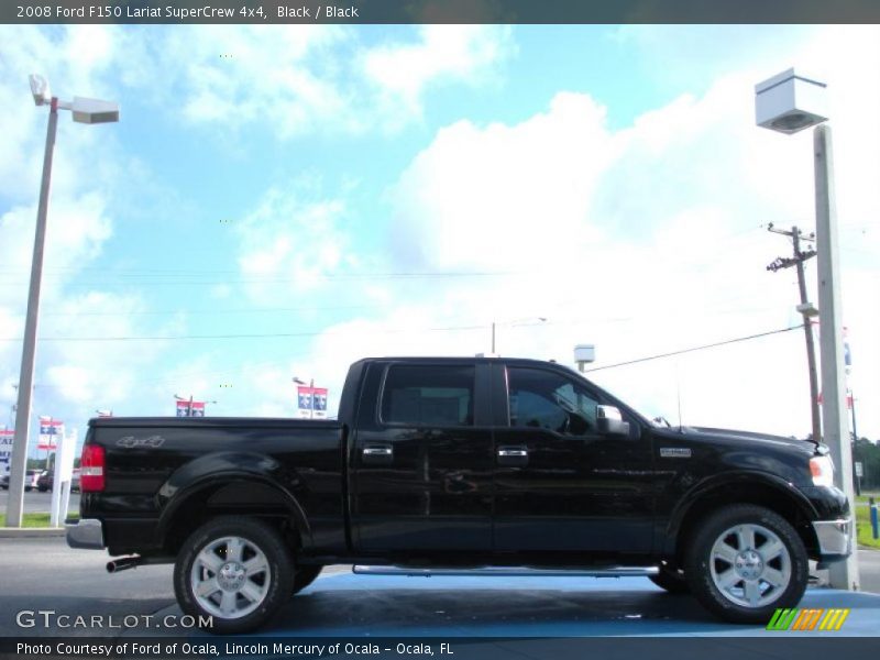 Black / Black 2008 Ford F150 Lariat SuperCrew 4x4