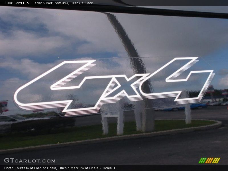Black / Black 2008 Ford F150 Lariat SuperCrew 4x4