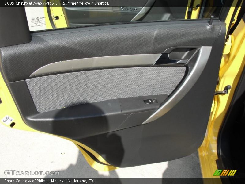 Summer Yellow / Charcoal 2009 Chevrolet Aveo Aveo5 LT