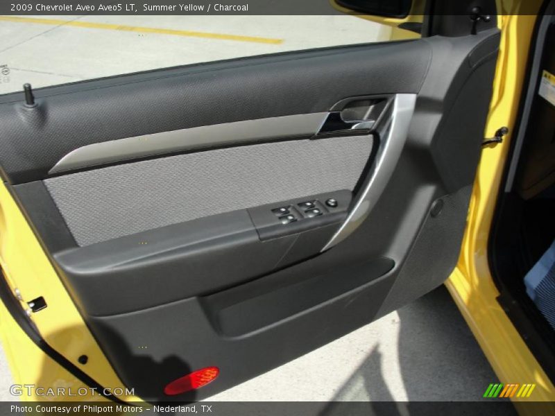 Summer Yellow / Charcoal 2009 Chevrolet Aveo Aveo5 LT