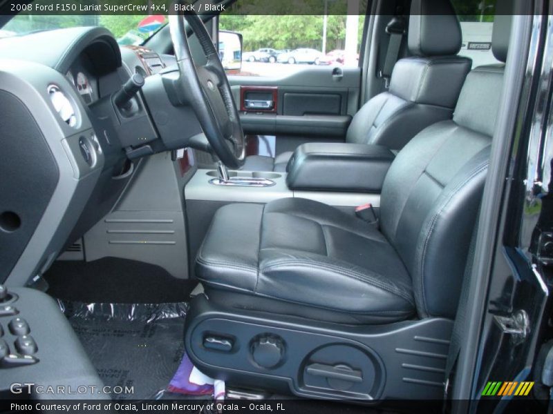 Black / Black 2008 Ford F150 Lariat SuperCrew 4x4