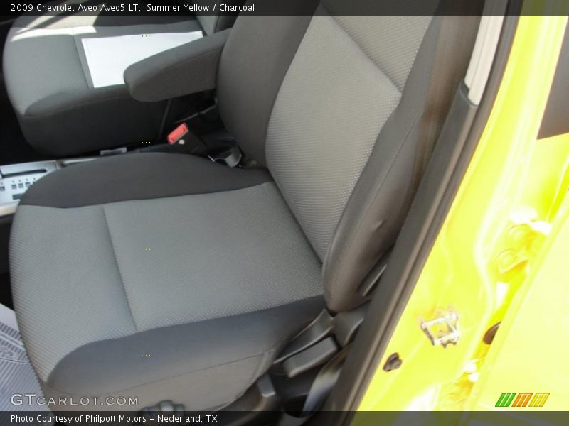 Summer Yellow / Charcoal 2009 Chevrolet Aveo Aveo5 LT