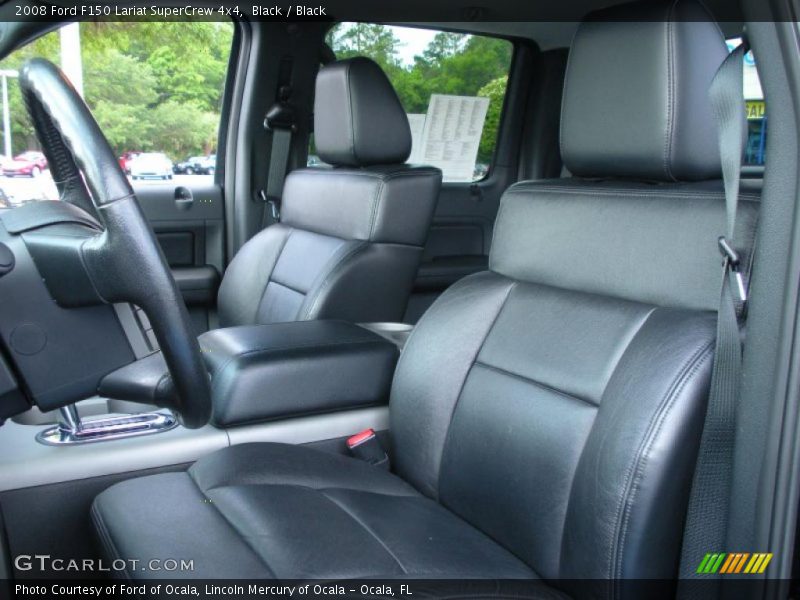Black / Black 2008 Ford F150 Lariat SuperCrew 4x4