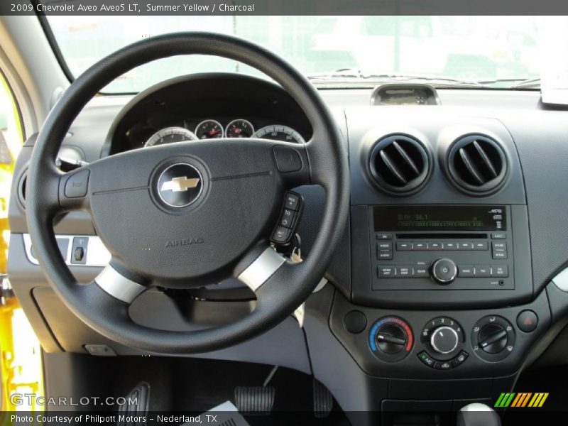Summer Yellow / Charcoal 2009 Chevrolet Aveo Aveo5 LT