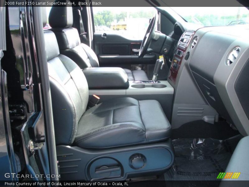 Black / Black 2008 Ford F150 Lariat SuperCrew 4x4