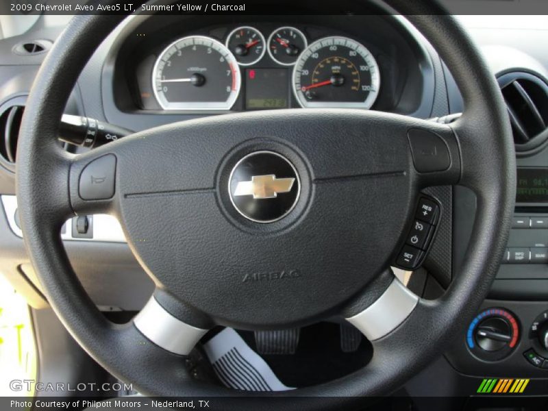 Summer Yellow / Charcoal 2009 Chevrolet Aveo Aveo5 LT